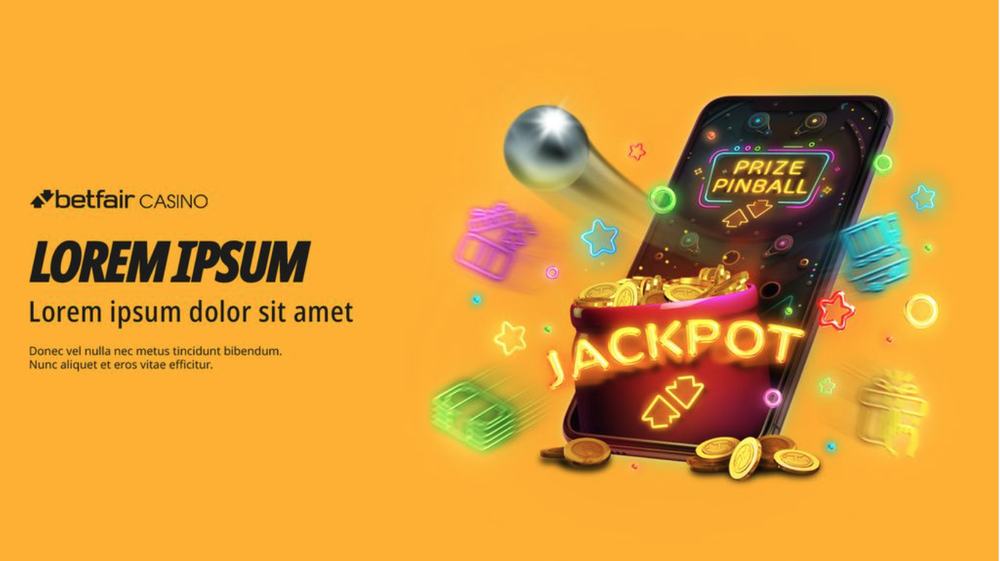 Prize Pinball web header, phone version